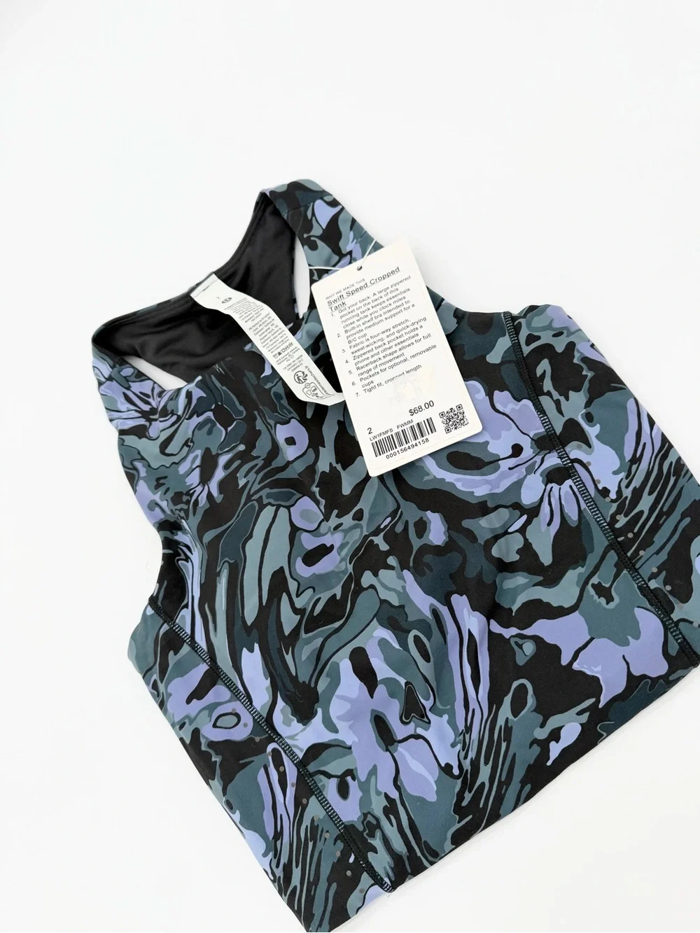 NWT Lululemon Swift Speed Cropped Tank